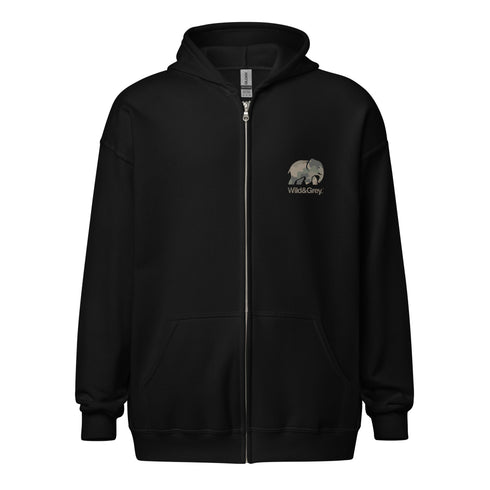 Elephant Conservation - Full Zip Womens Hoodie
